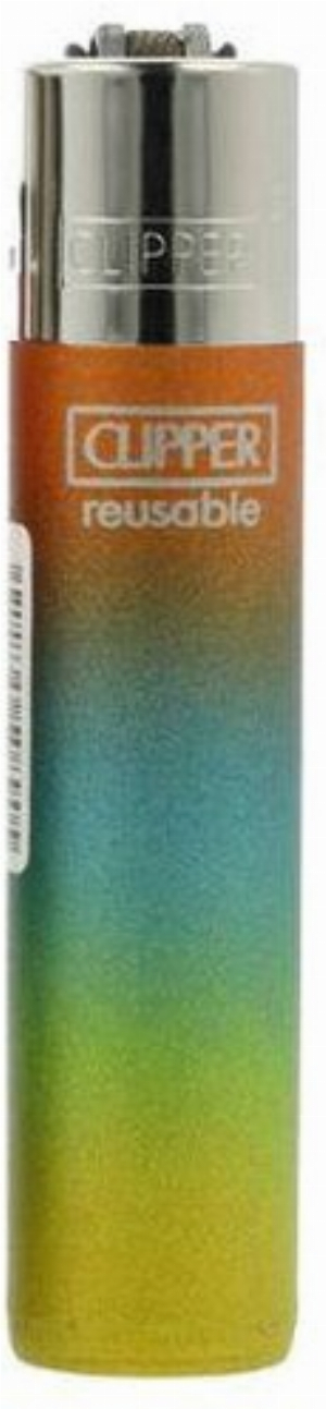 Clipper Feuerzeug Triple Gradient 2 8v8 Orange, Türkis, Gelb