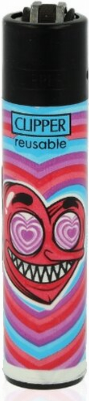 Clipper Feuerzeug Trippy 3 - 1v4 ROTES HERZ