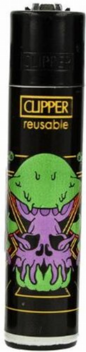 Clipper Feuerzeug Trippy Icon Art 3v4 Monster Pilz