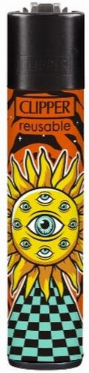 Clipper Feuerzeug Trippy  Planets 2v4 Sonne
