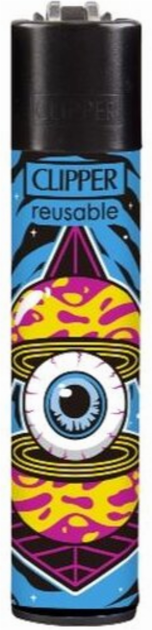 Clipper Feuerzeug Trippy  Planets 3v4 Augenhülle