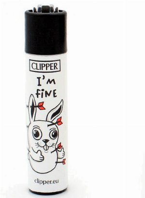 Clipper Feuerzeug Trouble Mascots I AM FINE
