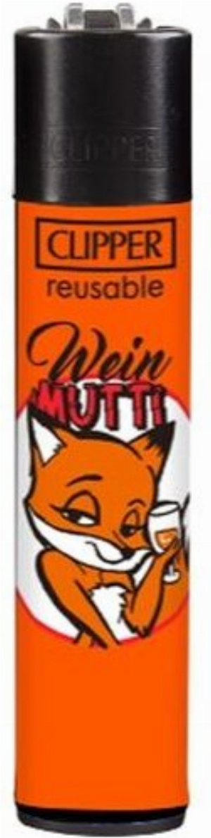 Clipper Feuerzeug Waldtiere 4v4 WEIN MUTTI