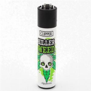 Clipper Feuerzeug Weed Slogan 2 - 1v4 KILLER WEED