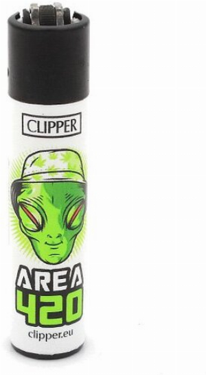 Clipper Feuerzeug Weed Slogan 2 - 4v4 AREA 420