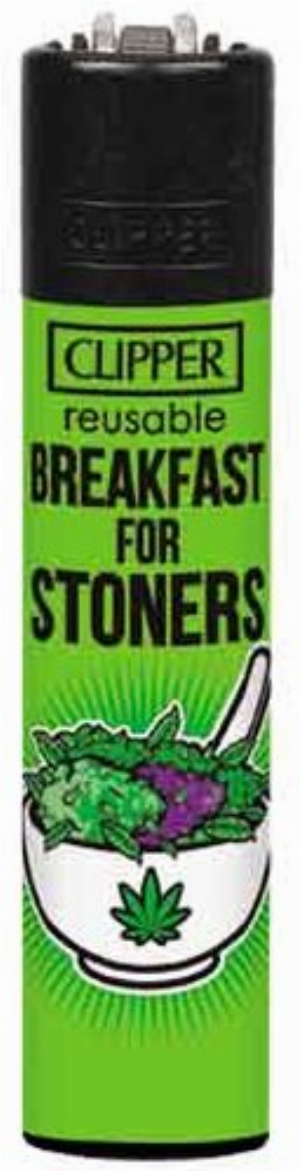 Clipper Feuerzeug Weed Slogan 7 1v4