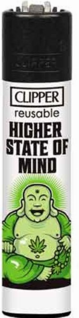Clipper Feuerzeug Weed Slogan 7 4v4