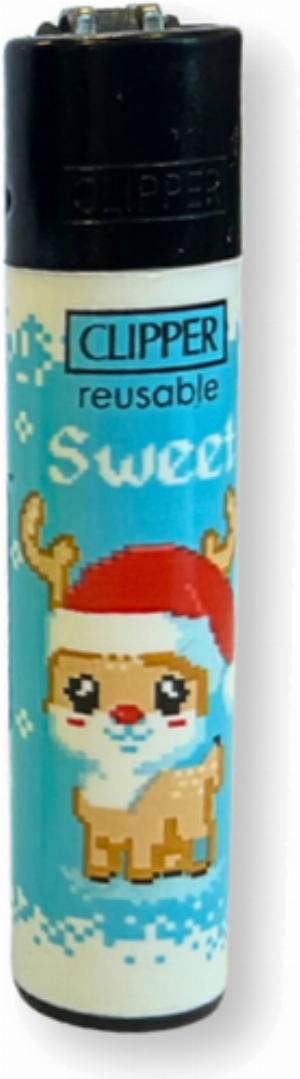 Clipper Feuerzeug Winter Pixel 4v4