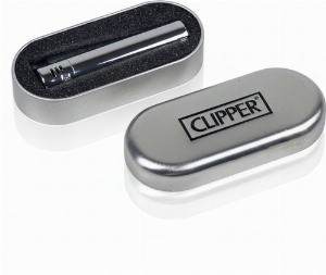 Clipper Jetflame Feuerzeug Metall Silver