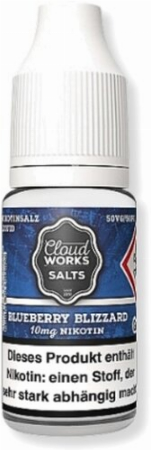 Cloudworks Nikotinsalz Liquid Blueberry Blizzard 10ml 10mg