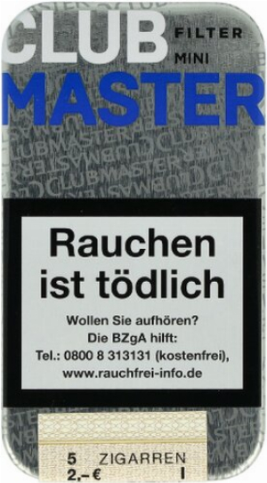 Clubmaster Mini Filter Zigarillos Blue 5Stk.