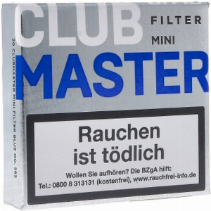 Clubmaster Zigarillos Mini Blue Filter