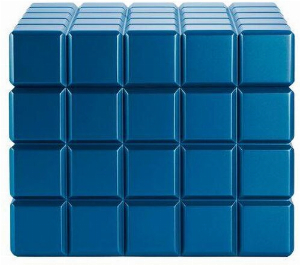 Colibri Desktop Humidor Heritage Cube Blau für ca. 60 Zigarren