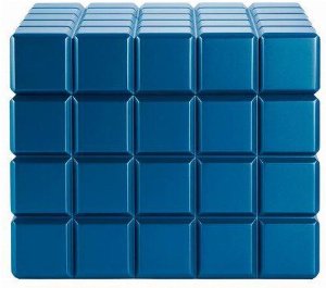 Colibri Desktop Humidor Heritage Cube Blau für ca. 60 Zigarren