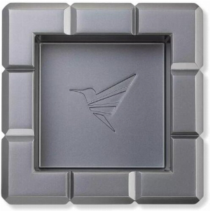 Colibri Metall Zigarrenascher Heritage Cube 4 Ablagen Anthrazit