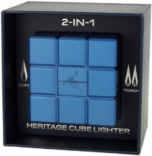 Colibri Tischfeuerzeug Heritage Cube Blau
