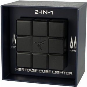 Colibri Tischfeuerzeug Heritage Cube Schwarz