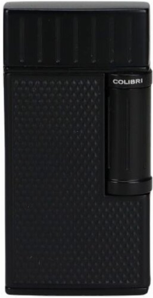 Colibri Zigarren-Feuerzeug Julius II Schwarz mit doppelter Schrägflamme