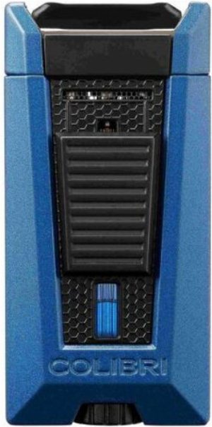Colibri Zigarren-Feuerzeug Stealth II Blau/Schwarz Laser Jetflame 3-flammig
