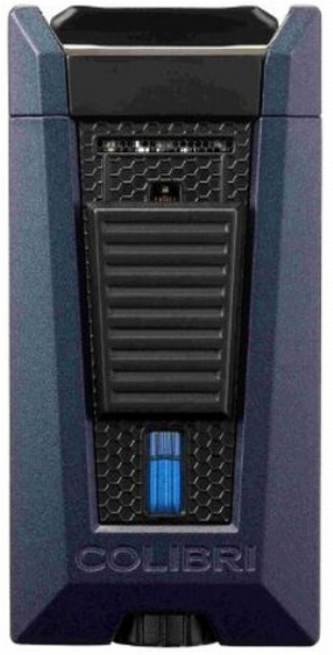 Colibri Zigarren-Feuerzeug Stealth II Marine/Schwarz Laser Jetflame 3-flammig