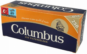 Columbus Zigarettenhülsen 250 Stück