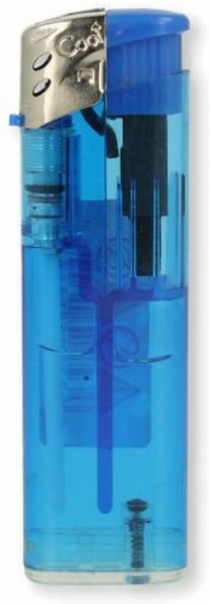 Cool Feuerzeug Transparent Blau