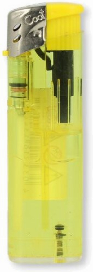 Cool Feuerzeug Transparent Gelb