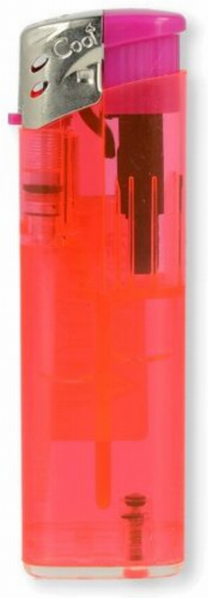 Cool Feuerzeug Transparent Pink