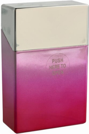 Cool Zigarettenbox für ca. 20 Stück Rainbow Silber-Rosa