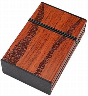 Cool Zigarettenbox mit Holzoptik Nr.1 Hellbraun