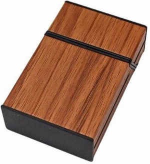 Cool Zigarettenbox mit Holzoptik Nr.2 Braun