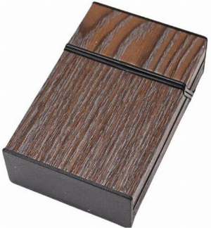 Cool Zigarettenbox mit Holzoptik Nr.3 Dunkelbraun