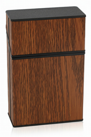 Cool Zigarettenbox mit Holzoptik Nr.4 Braun