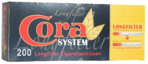 Cora System Longfillerfilter  Zigarettenhülsen 200 Stück