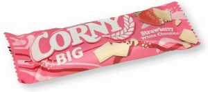 Corny Big Strawberry White Chocolate 40g