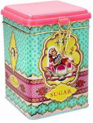 Cotton Candy Metalldose Retro Motiv Zucker