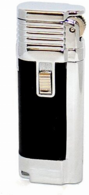 Cozy Atlanta Jet-Flame Schwarz Feuerzeug