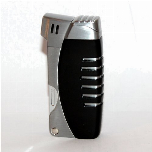 Cozy Pfeifenfeuerzeug Schwarz mit Pfeifen-Besteck