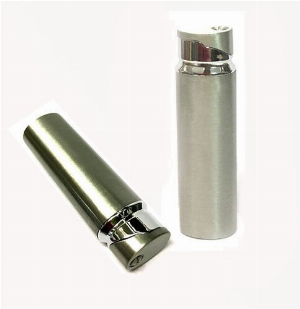 Cozy Roundy Jet-Flame Silber Feuerzeug