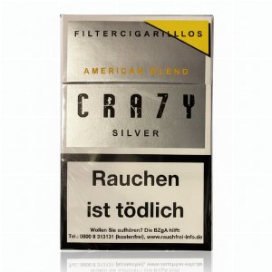 Crazy Filterzigarillos Silver mit Naturdeckblatt 17er