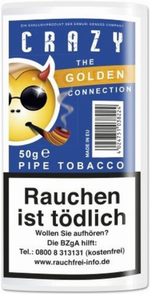 Crazy Pfeifentabak Golden 50g Päckchen