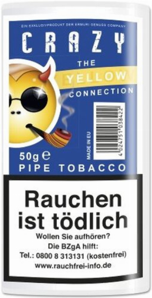 Crazy Pfeifentabak Yellow 50g Päckchen