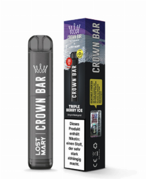 Crown Bar by Al Fakher X Lost Mary Triple Berry Ice Einweg E-Zigarette 20mg