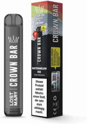Crown Bar by Al Fakher X Lost Mary Watermelon Ice Einweg E-Zigarette 20mg