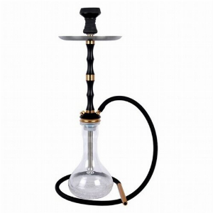 Shark Crusher schwarz Wasserpfeife 67cm 1 Anschluss