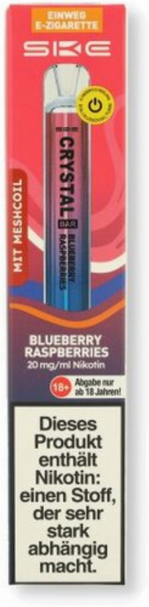 SKE Crystal Bar Blueberry Raspberries Einweg E-Zigarette 20mg