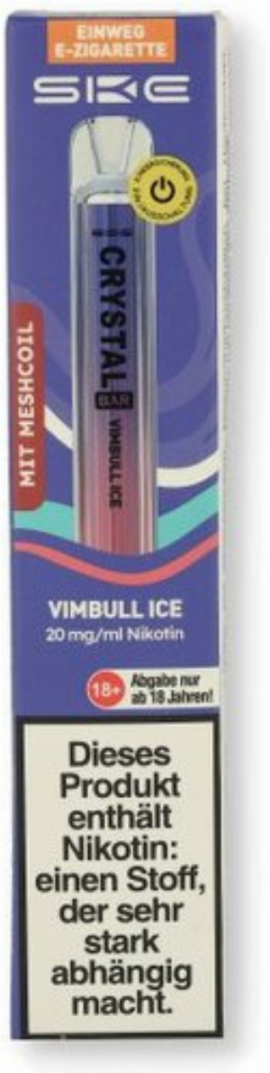 SKE Crystal Bar Vimbull Ice Einweg E-Zigarette 20mg
