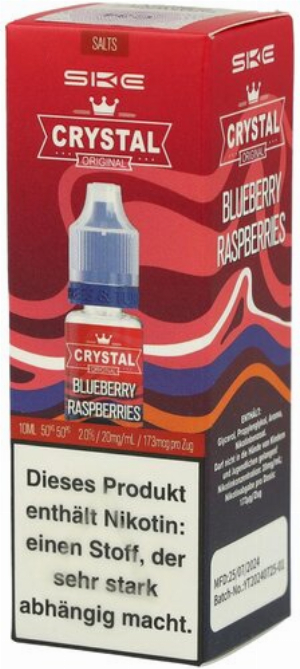SKE Crystal Blueberry Raspberries Nikotinsalzliquid 20mg/ml 10ml