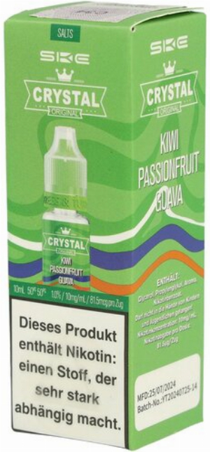 SKE Crystal Kiwi Passionfruit Guave Nikotinsalzliquid 10mg/ml 10ml
