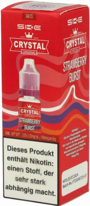 SKE Crystal Strawberry Burst Nikotinsalzliquid 20mg/ml 10ml